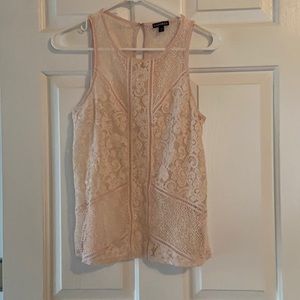 Pink Lacey express tank top
